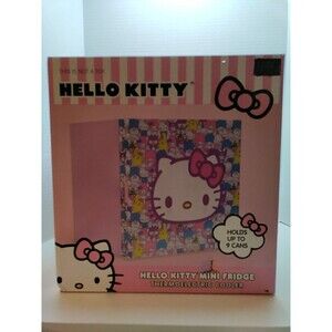 NEW Pink Hello Kitty Mini Fridge Thermoelectric Cooler Holds 9 Cans Green Tech